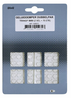 70x transparante geluidsdempers / stootdoppen 8 mm - Geluidsdempers / stootdoppen