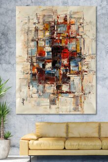 70X100 Kleuren Sürreal Artistieke Canvas Print