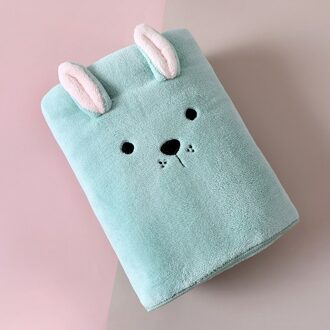 70X140CM Coral Fleece Absorberende Haar Zwemmen Gezicht Hand Badhanddoek Sets Microvezel Handdoeken Badkamer Handdoeken Microfiber Handdoek Set groen Cartoon