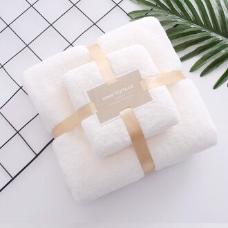 70X140CM Coral Fleece Absorberende Haar Zwemmen Gezicht Hand Badhanddoek Sets Microvezel Handdoeken Badkamer Handdoeken Microfiber Handdoek Set melkachtig