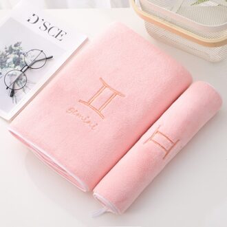 70X140CM Coral Fleece Absorberende Haar Zwemmen Gezicht Hand Badhanddoek Sets Microvezel Handdoeken Badkamer Handdoeken Microfiber Handdoek Set roze Pisecs