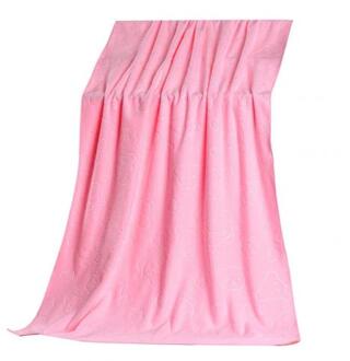 70X140Cm Microfiber Beer Zacht Water Absorberende Douche Bad Strandlaken Deken Thuis Textiel Accessoires Badkamer Producten Roze