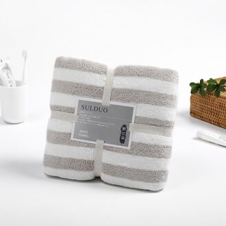 70X140Cm Thuis Textiel Handdoek Coral Fluwelen Badhanddoeken Voor Volwassen Zachte Absorberende Microfiber Stof Handdoek Wearable Bad handdoek bruin