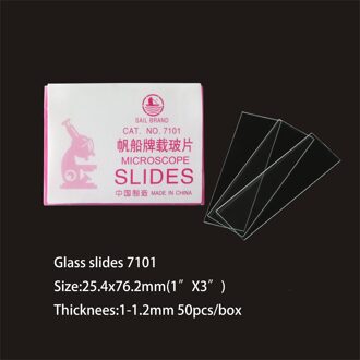 7101 18*18 20*20 22*22 24*24 100Pcs Transparant Slides Coverslips Coverslides Cover glazen Leeg Microscoop Glas Slides