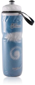 710Ml 24Oz Draagbare Outdoor Geïsoleerde Fles Water Fiets Fietsen Sport Waterkoker Recyclebaar Fles blauw