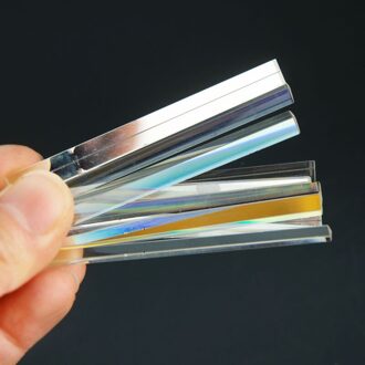 71Mm Defecte Lange Optische Glas Haakse Driehoekig Prisma Diy Decoratie Regenboog Landmeetkundige Licht Experient Prisma Voor Foto