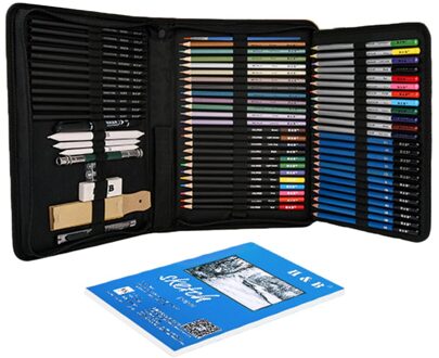 71x Kunstenaar Kinderen Gekleurde Potloden Voor Tekening Schetsen Shading Trekken Tonen Shades