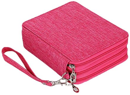 72 Kleur 78 Gat Schilderen Pen Zak Briefpapier Zak Potlood Opbergtas Levert Voor School Kantoor Accessoires Opbergtas # g3 roze