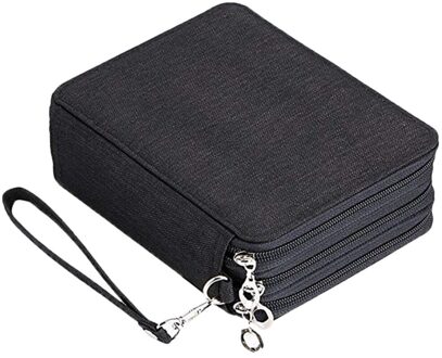 72 Kleur 78 Gat Schilderen Pen Zak Briefpapier Zak Potlood Opbergtas Levert Voor School Kantoor Accessoires Opbergtas # g3 zwart