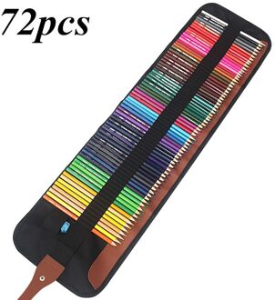 72 Stks/set Gekleurde Potloden Inclusief Coloring Potloden, Travel Case, Potlood Sharp