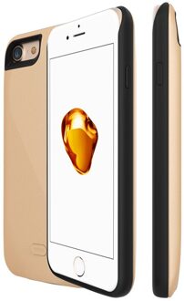 7200Mah Portable Power Bank Backup Pack Magnetische Externe Batterij Oplader Case Beschermhoes Voor Iphone 7Plus 8Plus 5.5Inch goud