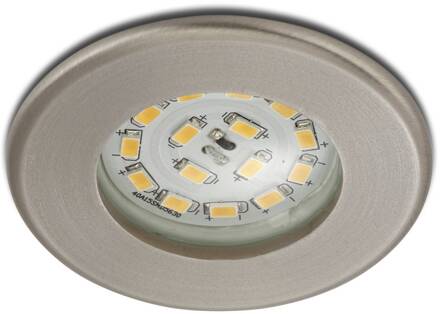 7204-012 LED-badkamer inbouwlamp 5 W Warm-wit Nikkel (mat)