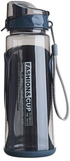 720Ml Fles Water Draagbare Outdoor Sport Water Cup Voor Drinken Thee Milkshake Mok Grote Capaciteit Klimmen Fiets Gym Ruimte cup zwart grijs