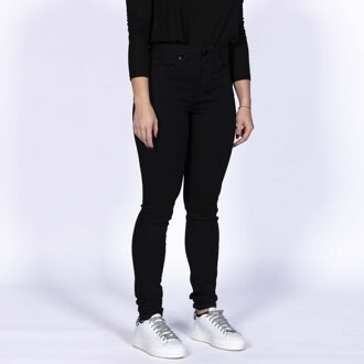 721 High waist skinny jeans met stretch Zwart - W24/L30