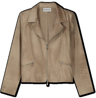 7288 zipper biker sand Beige - L