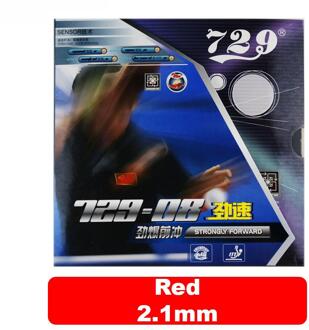 729 Vriendschap 729-08 Pro 729-08 Es Loop Met Aanval Puistjes In Tafeltennis Pingpong Rubber Met spons 729 08 rood