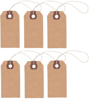 72x Cadeau tags/labels kraftpapier/karton 9 cm