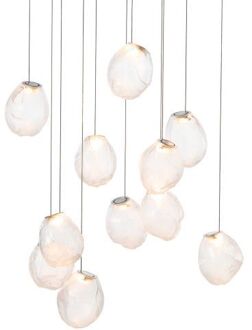 73.11V Random Hanglamp - Transparant - Rechthoekige plafondkap