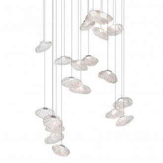 73.20 Random Hanglamp - Transparant - Vierkante plafondkap