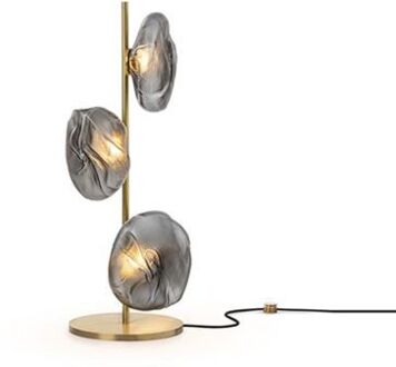 73.3 Short Vloerlamp - Donkergrijs - Messing base