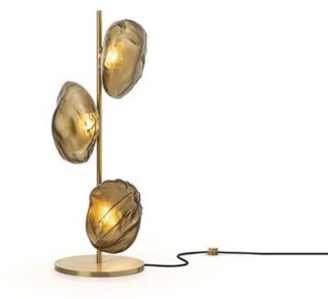 73.3 Short Vloerlamp - Taupe - Messing base Grijs