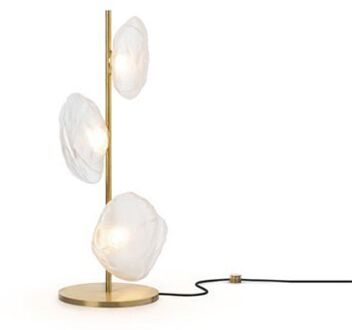 73.3 Short Vloerlamp - Transparant - Messing base