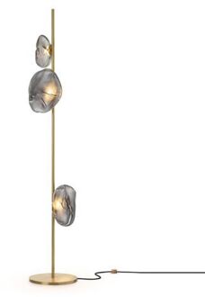 73.3 Tall Vloerlamp - Donkergrijs - Messing base