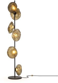 73.6 Vloerlamp - Taupe - Zwarte base Grijs