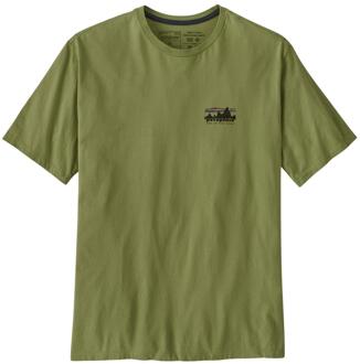 73 Skyline Organic T-Shirt Groen - M