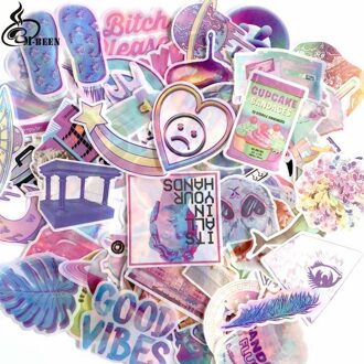 73 stks/partij Kleurrijke cartoon Regenboog stijl Stickers voor Koffer Skateboard Laptop Koelkast auto sticker Grappig Waterdichte PVC decals