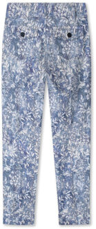 7306deni- broek ziggy print deni - maat M Blauw