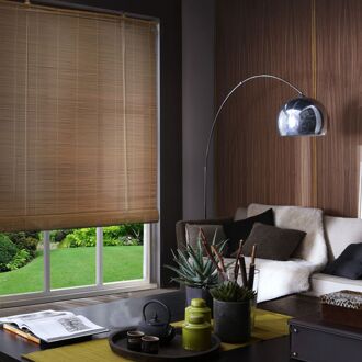 7330 Bamboe Rolgordijn Roll Up Caramel 120x180cm