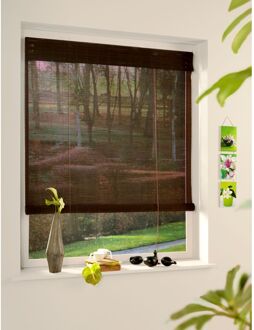 7350 Bamboe Rolgordijn Roll Up Chocolate 120x180cm