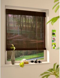 7350 Bamboe Rolgordijn Roll Up Chocolate 80x180cm