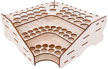 74/81 Slots Houten Pigment Flessen Opslag Rack Houder Organizer 3 Lagen Kleur Verf Inkt Borstel Stand Schilderen Rack Home School type 2