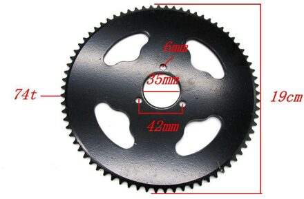 74T 35Mm Achter Kettingwiel Voor 47cc 49cc Atv Quad Pit Crossmotor Motorfiets