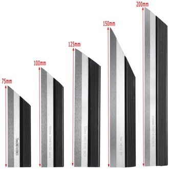 75/100/125/150/200Mm Nauwkeurigheid Heerser Nivellering Heerser Inox Straightedge DIN874-00 Rvs Voor machine Tool Werken Platform 75mm