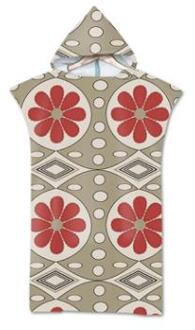 75*110Cm Microfiber Geometrische Gedrukt Veranderende Gewaad Poncho Met Capuchon Strandlaken Voor Zwemmen Handdoeken Badjas 8