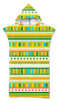 75*110Cm Microfiber Geometrische Gedrukt Veranderende Gewaad Poncho Met Capuchon Strandlaken Voor Zwemmen Handdoeken Badjas 9