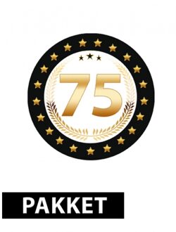 75 jaar feestartikelen pakket - Feestpakketten