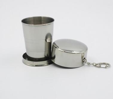 75 ml Kleine Fles Mini Outdoor Roestvrij Staal Camping Vouwen Fles Reizen Telescopische Flessen