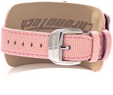 75 Roze Leren Wrap Horloge - maat Lichtroze