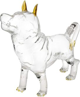 750 Ml Dier Hond Vormige Thuis Bar Whisky Karaf Wijn Karaf Voor Liquor Scotch Bourbon