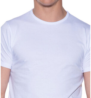 7500 - 2-pack Heren T-shirt Ronde Hals Wit Basic Fit - L