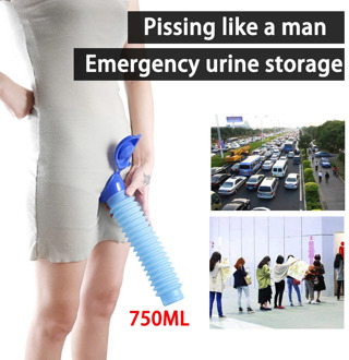 750ml Car Emergency Urinal Bottle For Men Women Urinal Tool Outdoor Reusable Mini Toilet For Travel Camp Hiking Potty Training