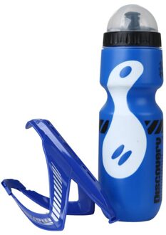 750Ml Mountainbike Fiets Water Drink Fles + Houder Kooi Plastic Draagbare Ketel Water Fles Fiets Accessoires 2