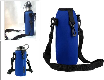 750Ml Neopreen Waterfles Houder Geïsoleerde Cover Bag Holder blauw