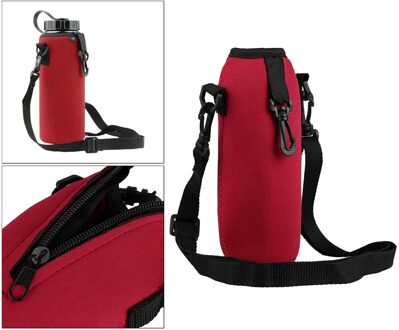 750Ml Neopreen Waterfles Houder Geïsoleerde Cover Bag Holder rood