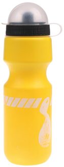 750Ml Outdoor Wandelen Bike Fiets Drinken Jug Water Fles W/Stofkap geel