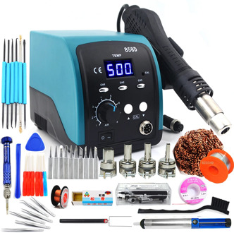 750W 858D hot air gun LED Digital BGA rework Lead-free soldering station SMT desoldering station 220V / 110V Temperature storage